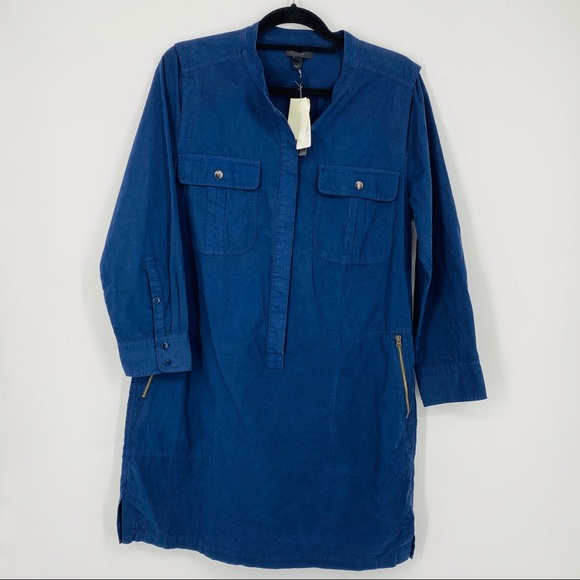 J. Crew Dresses & Skirts - J. Crew Cargo Blue utility mini dress